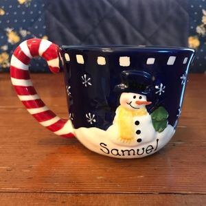 Adorable personalized snow man coffee hot chocolate mug Christmas